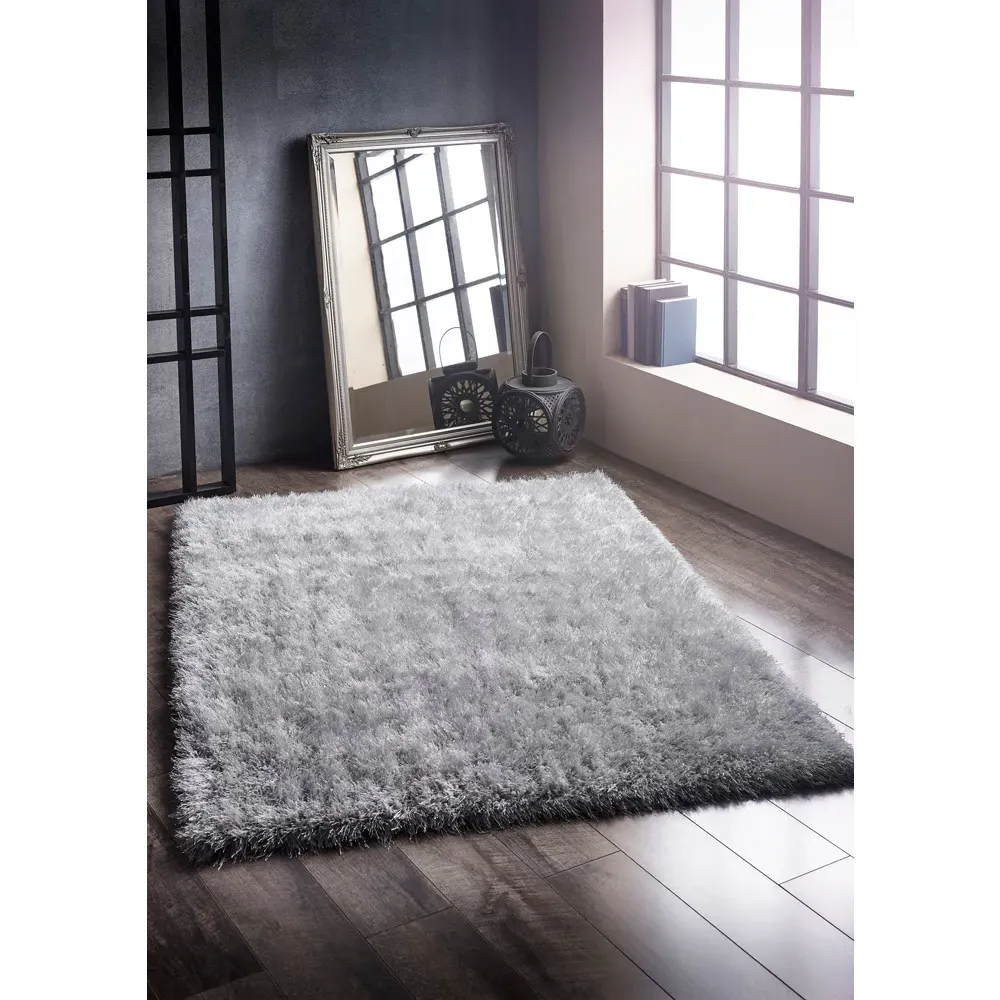 Ritzy 120x170cm Rug - Silver, Polyester