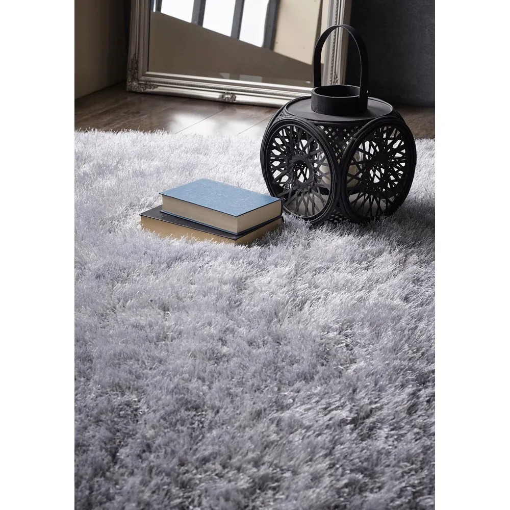 Ritzy 120x170cm Rug - Silver, Polyester