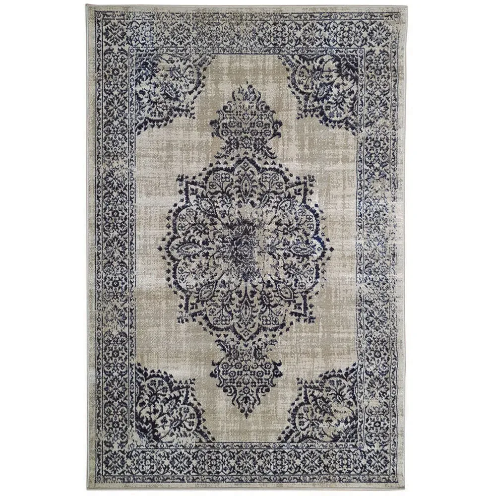 Saville Oriental Rug 80x150cm - Grey, Blue image