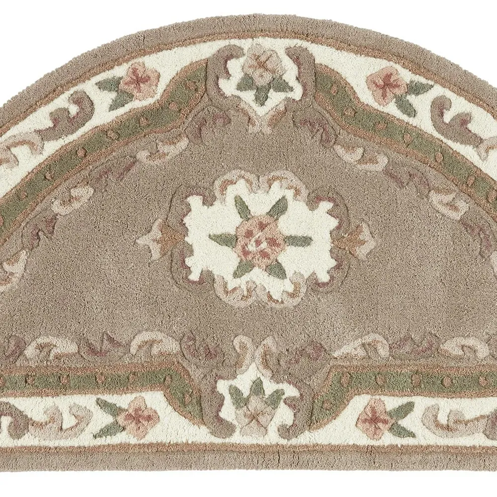 Shensi Half Moon Rug - Beige, Wool
