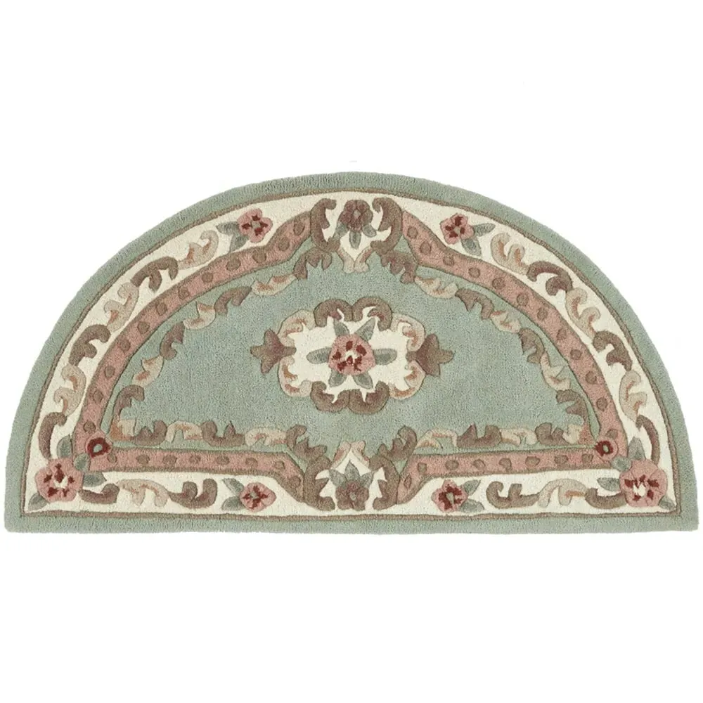 Shensi Half Moon Rug - Green, Wool
