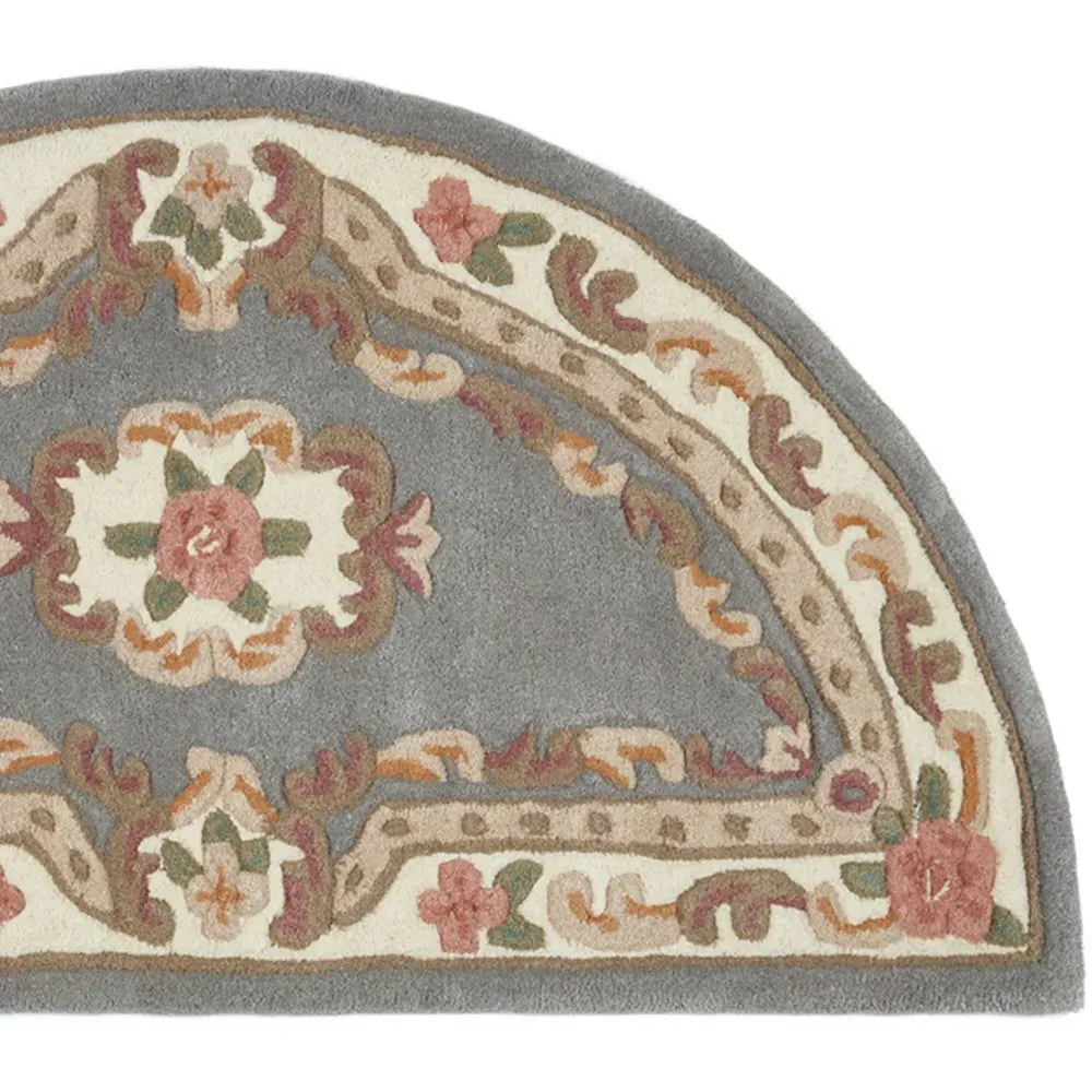 Shensi Half Moon Rug - Grey, Wool
