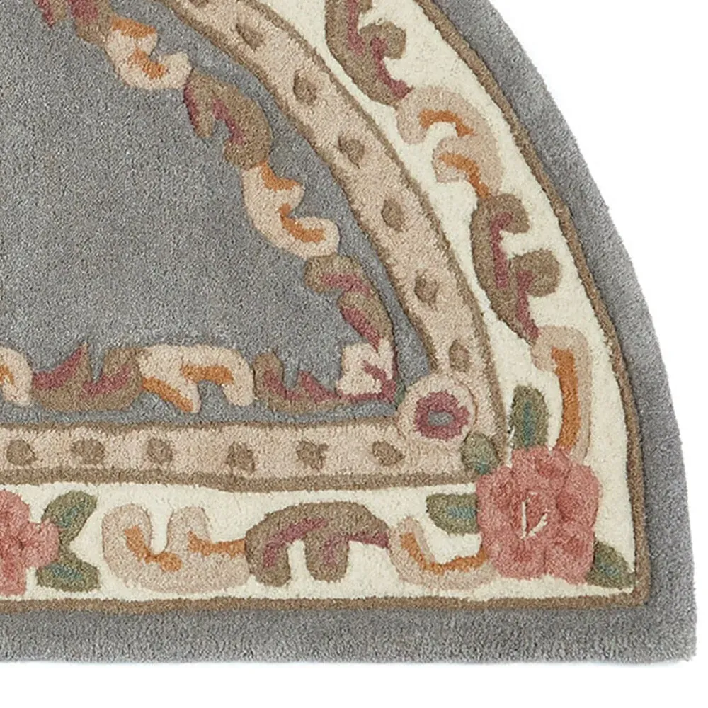 Shensi Half Moon Rug - Grey, Wool