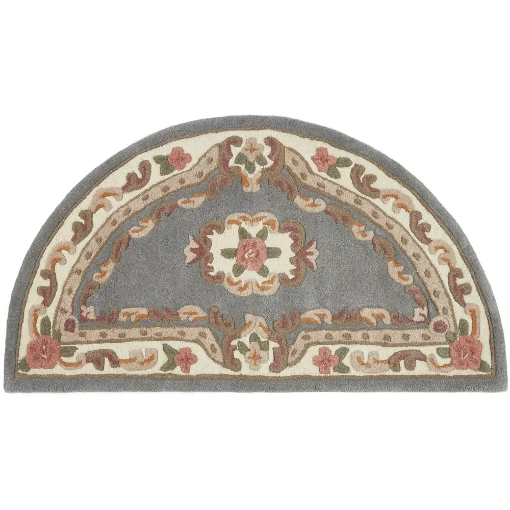 Shensi Half Moon Rug - Grey, Wool image