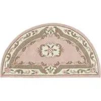 Shensi Half Moon Rug - Pink, Wool