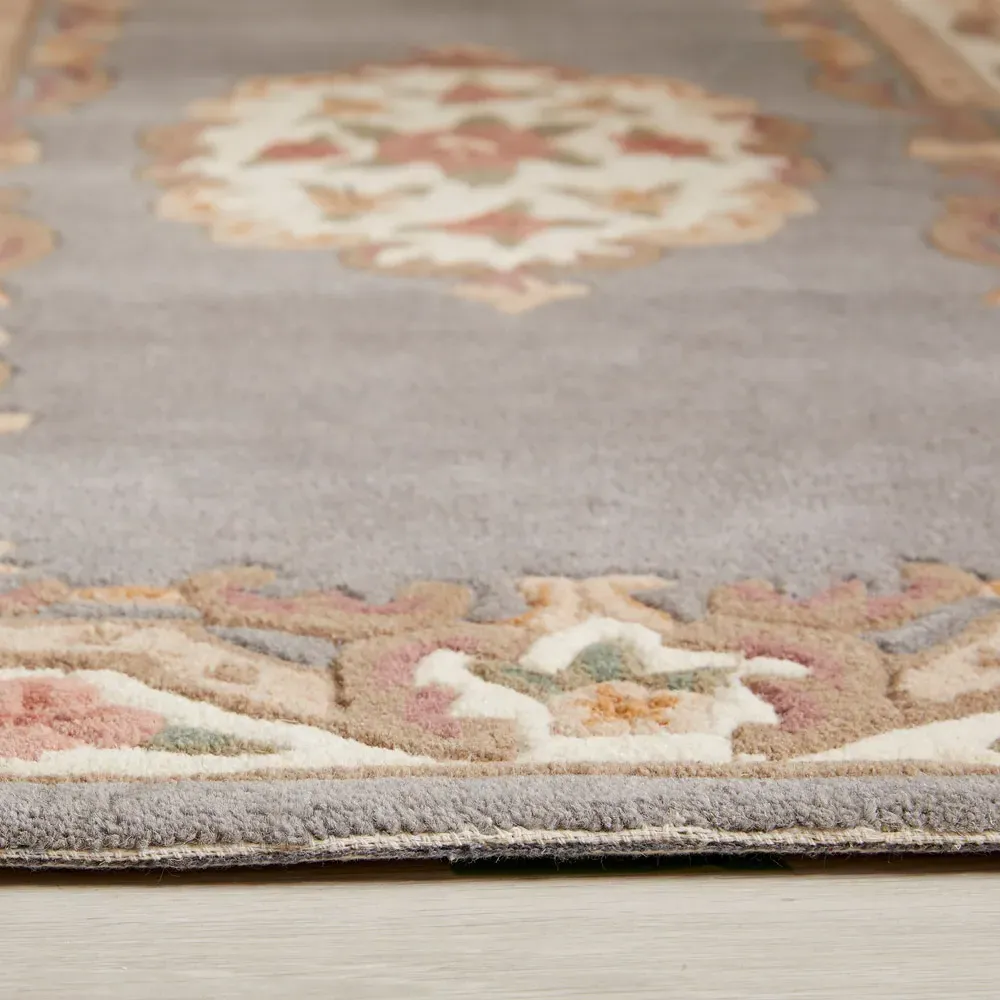 Shensi Rectangular Rug - Grey, Wool