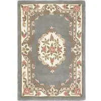 Shensi Rectangular Rug - Grey, Wool