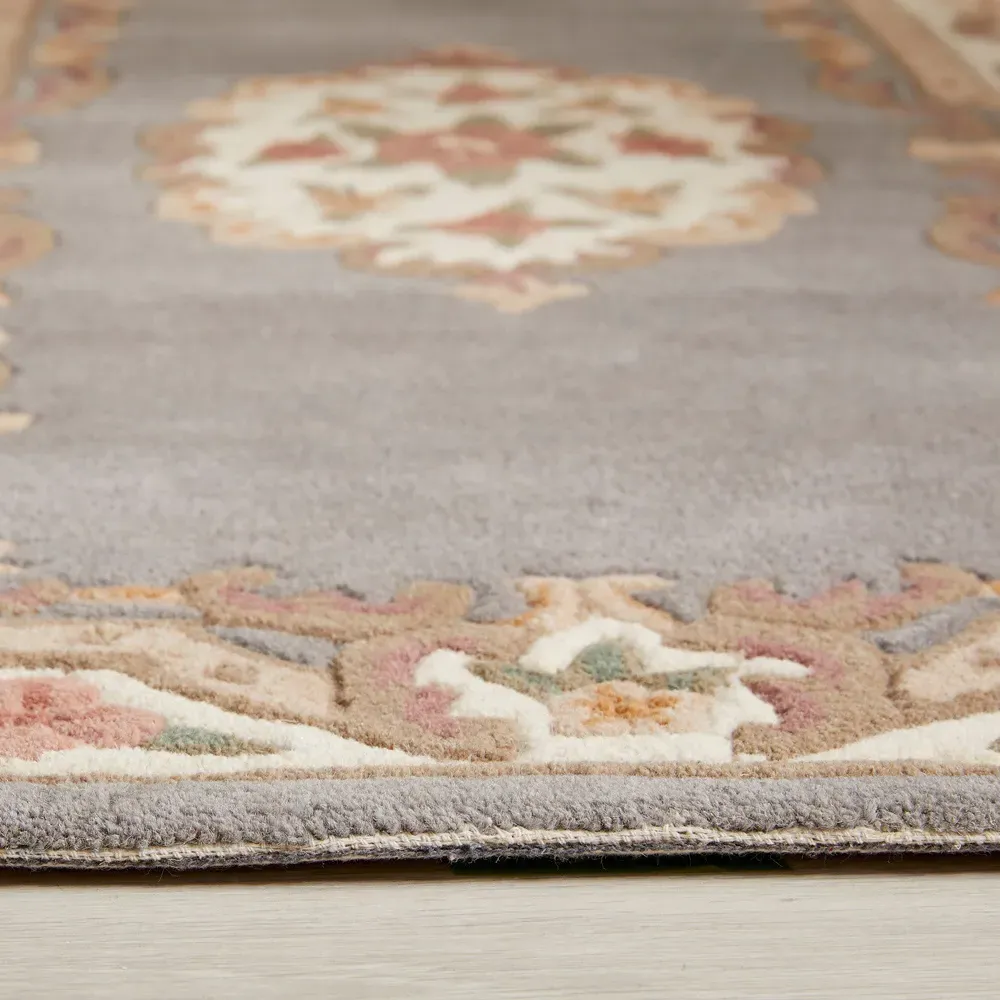 Shensi Rectangular Rug - Grey, Wool