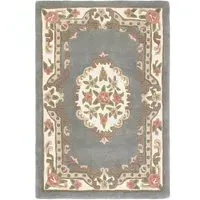 Shensi Rectangular Rug - Grey, Wool