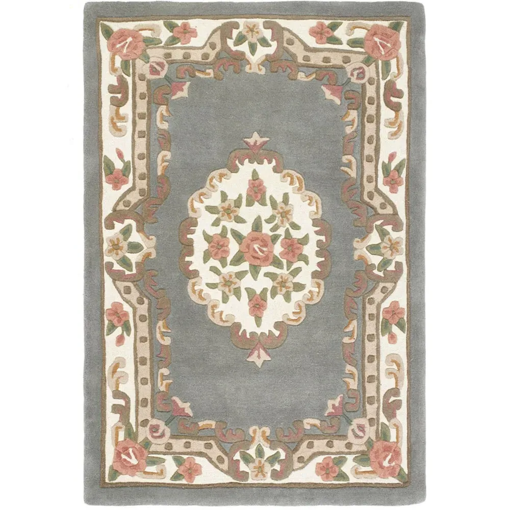 Shensi Rectangular Rug - Grey, Wool