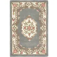 Shensi Rectangular Rug - Grey, Wool