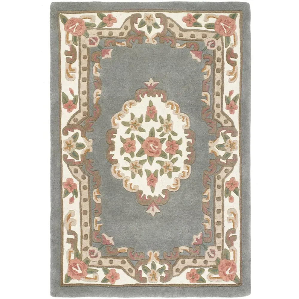 Shensi Rectangular Rug - Grey, Wool