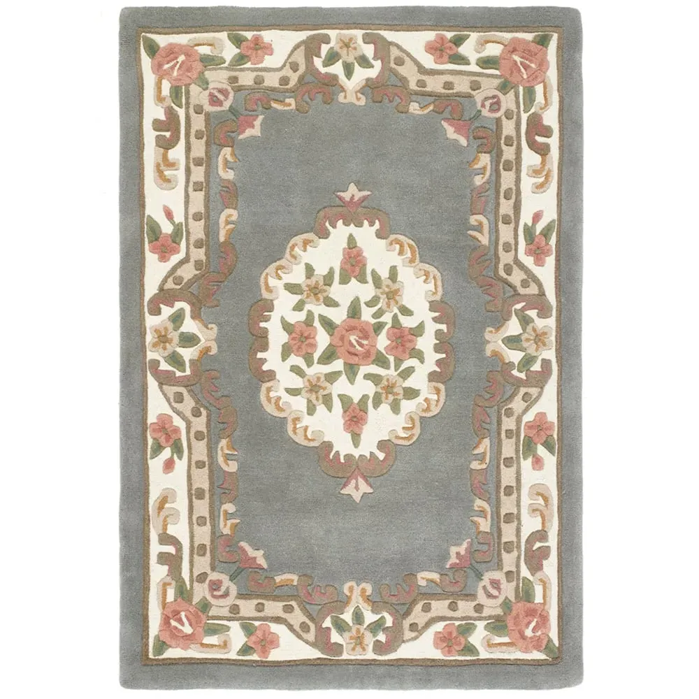 Shensi Rectangular Rug - Grey, Wool