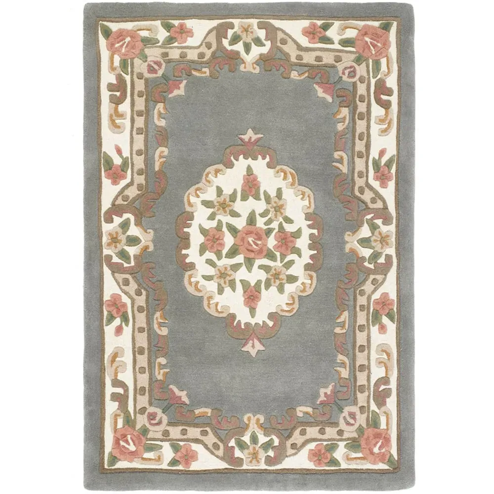 Shensi Rectangular Rug - Grey, Wool