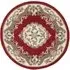Shensi Round Rug - Wine, Wool