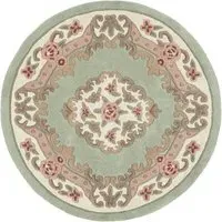 Shensi Round Wool Rug - Green