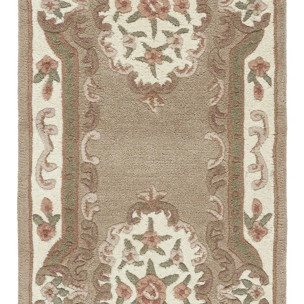 Shensi Runner Rug - Beige, Wool