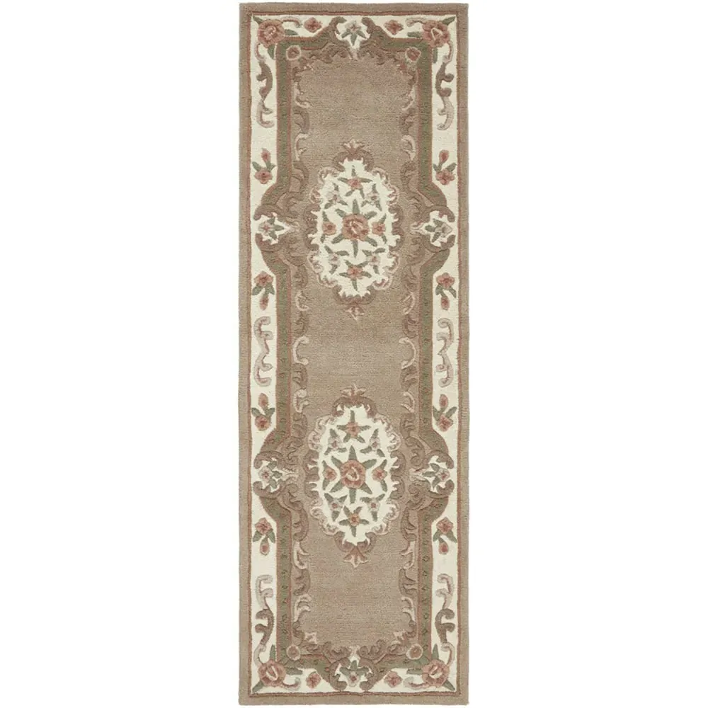 Shensi Runner Rug - Beige, Wool