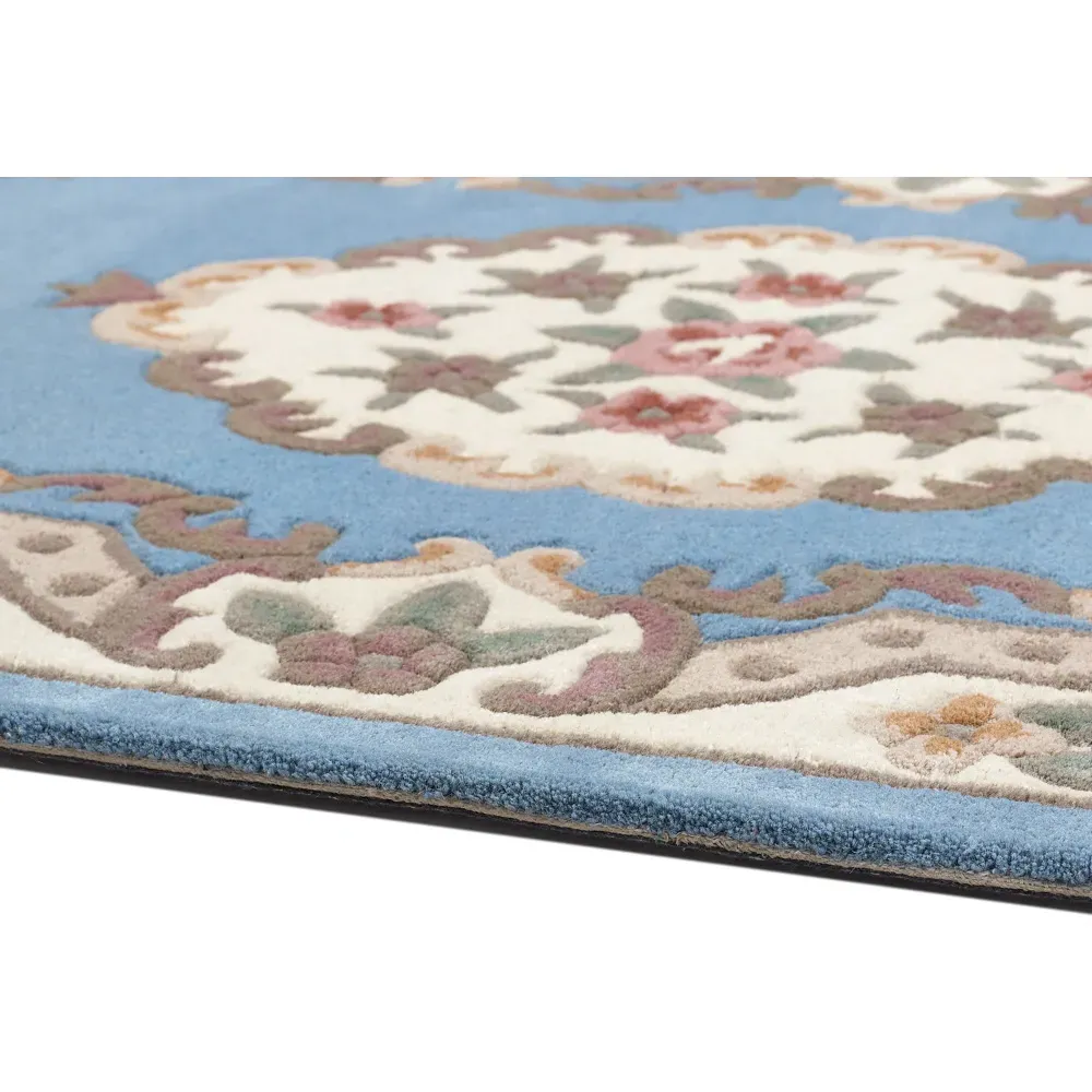 Shensi Runner Rug - Blue, Wool
