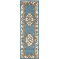 Shensi Runner Rug - Blue, Wool