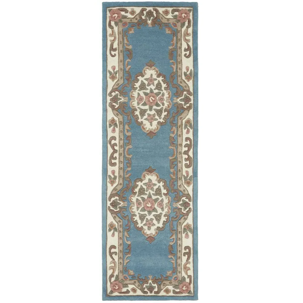 Shensi Runner Rug - Blue, Wool