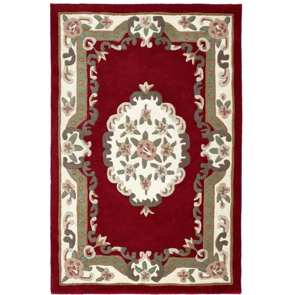 Shensi Wine Rug 150 x 240cm - Red, Wool