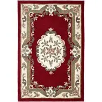 Shensi Wine Rug 60 x 120cm - Red, Wool