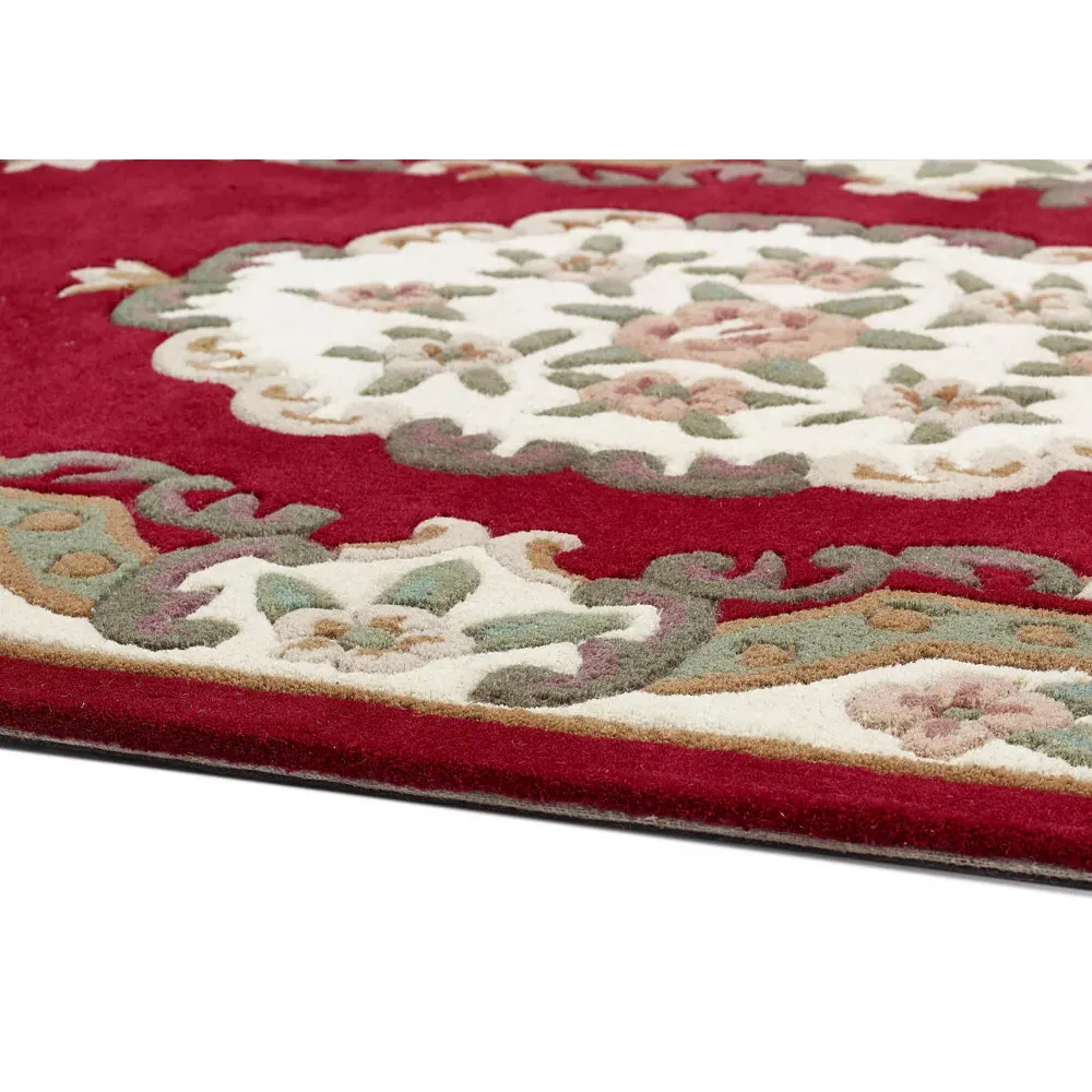 Shensi Wine Wool Rug 75 x 150cm - Red, Wool