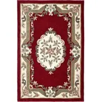 Shensi Wine Wool Rug 75 x 150cm - Red, Wool