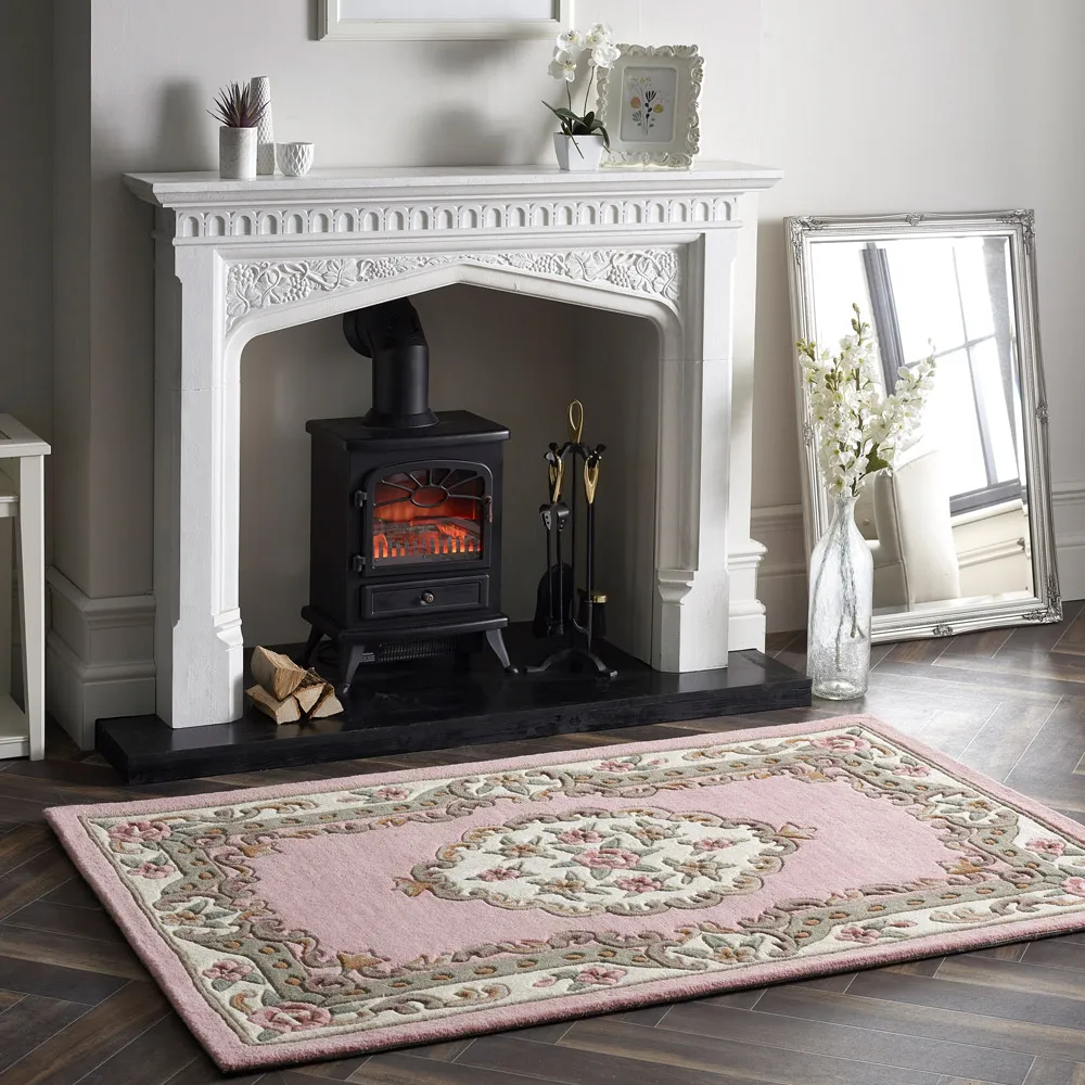 Shensi Wool Rug - Pink