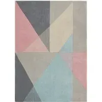 Trio Geometric Rug 160x230cm - Pink