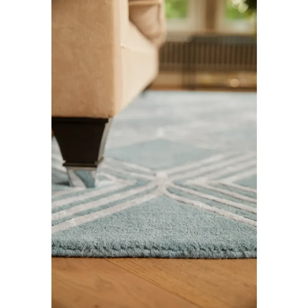 Vienna Blue Rug - Blue, Wool