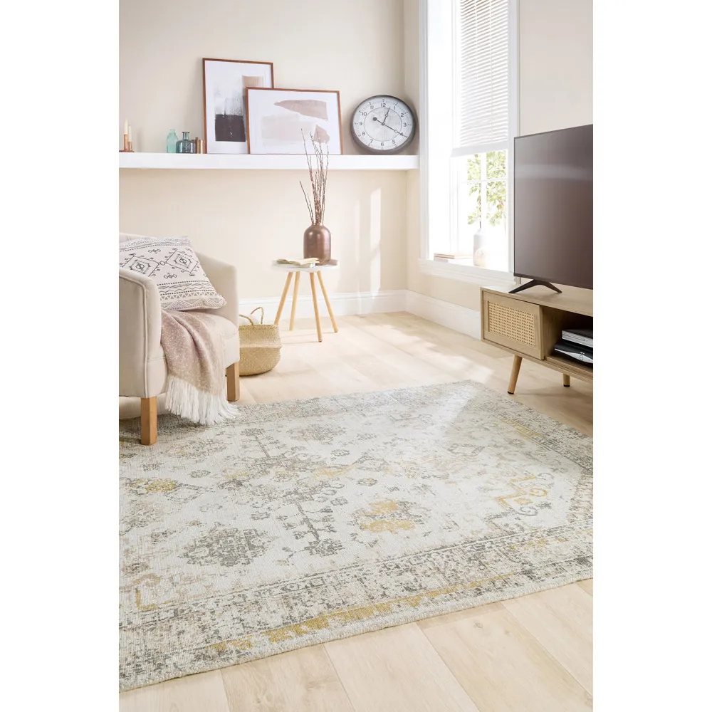 Vogue Persian Rug - Grey, Recycled PET
