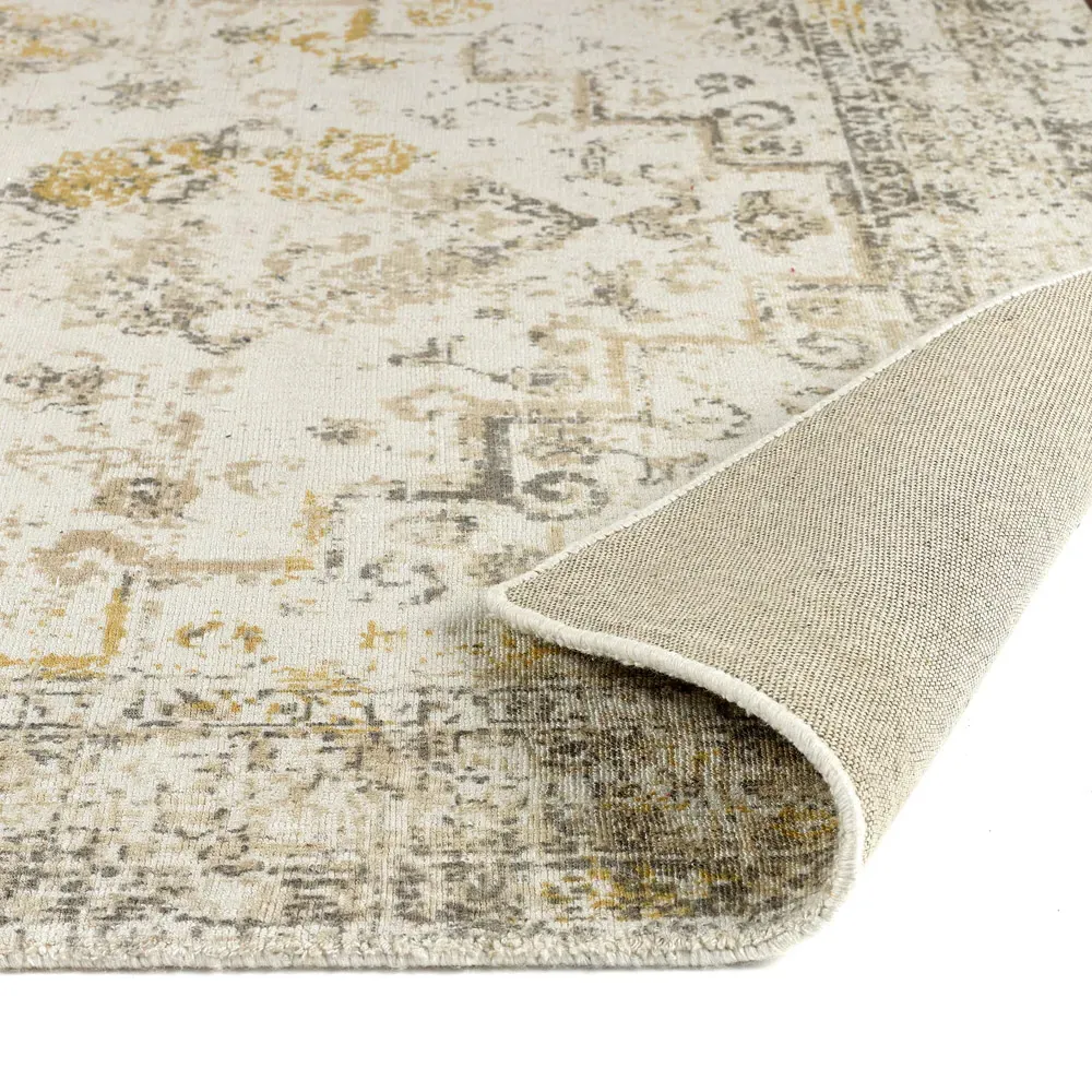 Vogue Persian Rug - Grey, Recycled PET