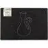 Cat Medium Embossed Doormat - Black