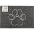 Large Paw Embossed Doormat - Grey