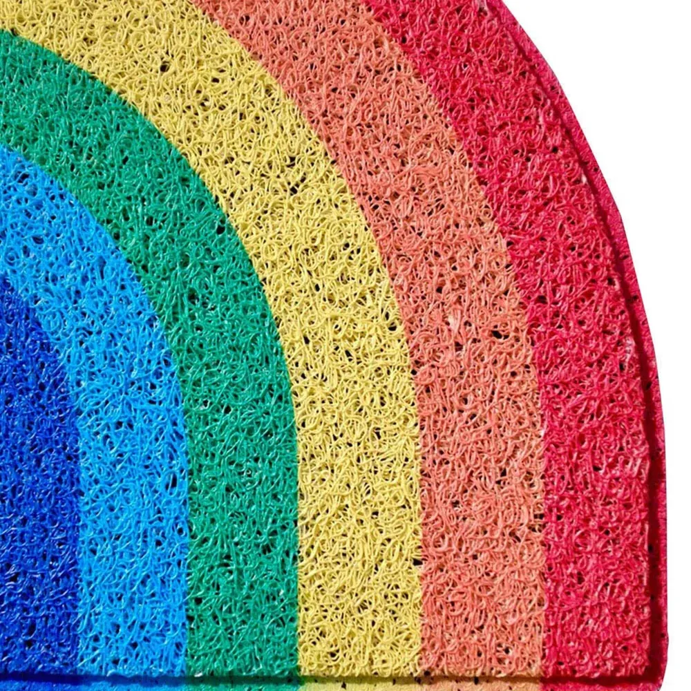 Rainbow Half Moon Doormat - Multi
