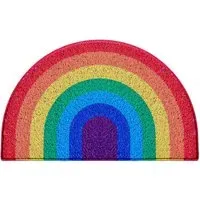 Rainbow Half Moon Doormat - Multi