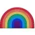 Rainbow Half Moon Doormat - Multi