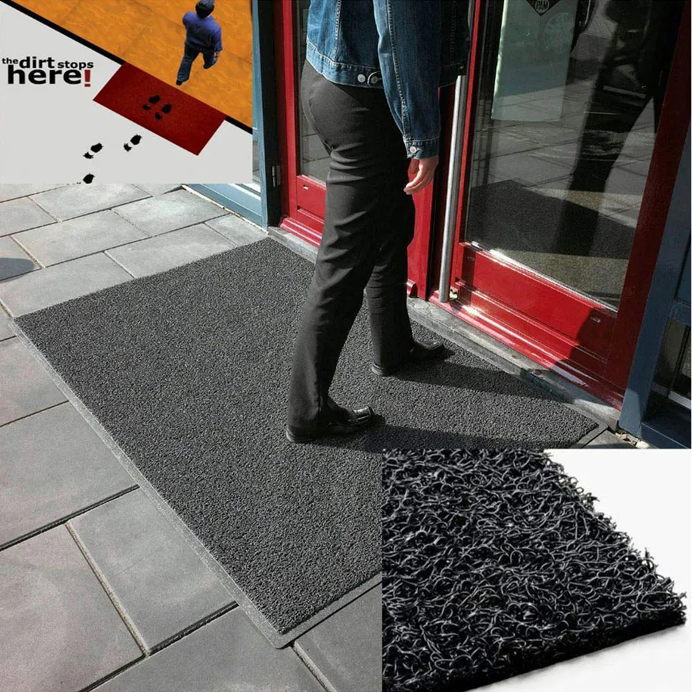 Star Half Moon Doormat - Grey