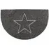Star Half Moon Doormat - Grey