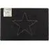 Star Large Embossed Doormat - Black