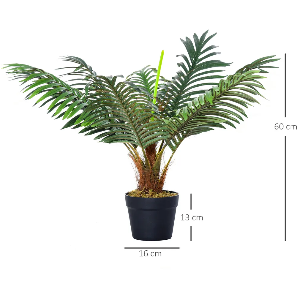 2ft Tropical Palm Tree Artificial Plant - Multi