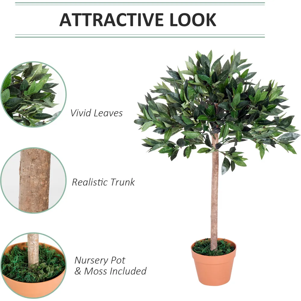 3ft Olive Tree Artificial Plant in Pot - Multi