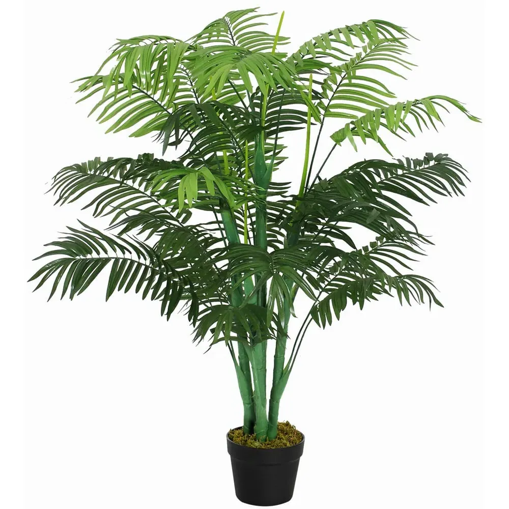 4ft Tropical Palm Tree Artificial Plant - Multi