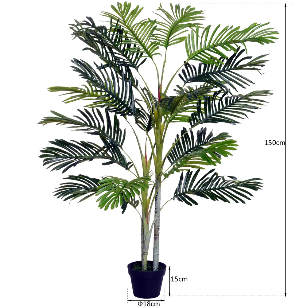 5ft Tropical Palm Tree Artificial Plant - Multi