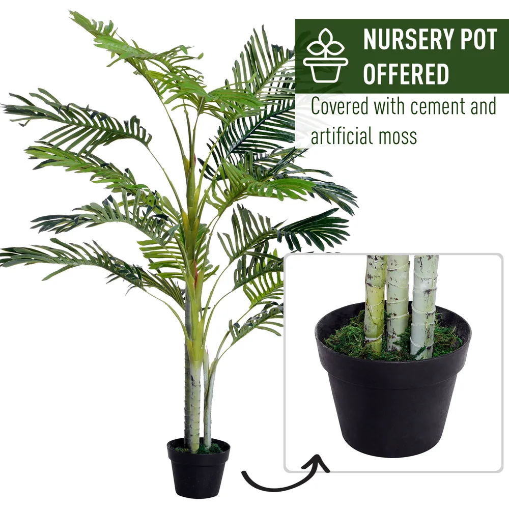 5ft Tropical Palm Tree Artificial Plant - Multi