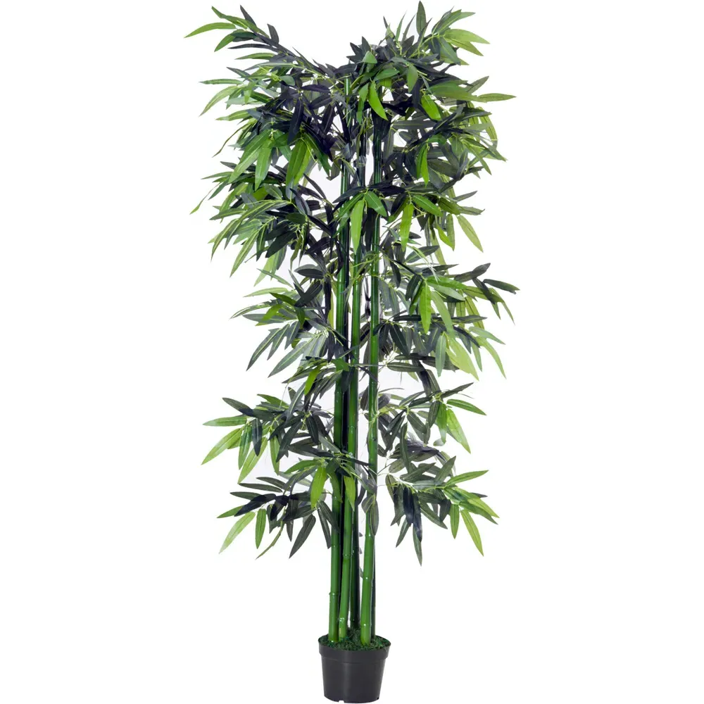 6ft Bamboo Tree Artificial Plant in Pot - Multi