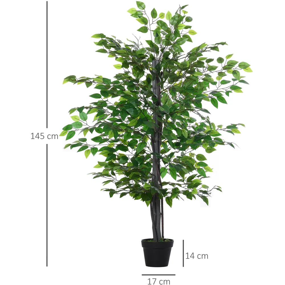 Banyan Tree Artificial Plant In Pot 4.7ft - Multi