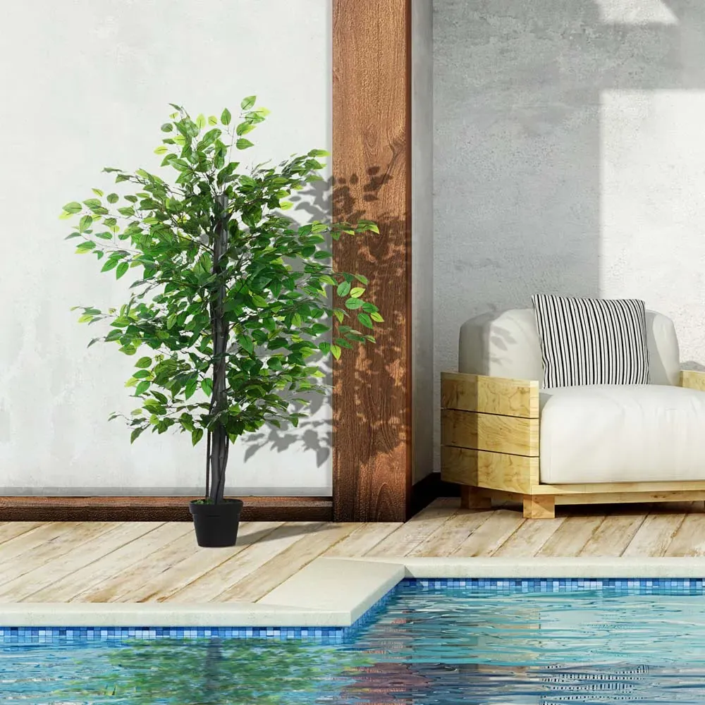 Banyan Tree Artificial Plant In Pot 4.7ft - Multi